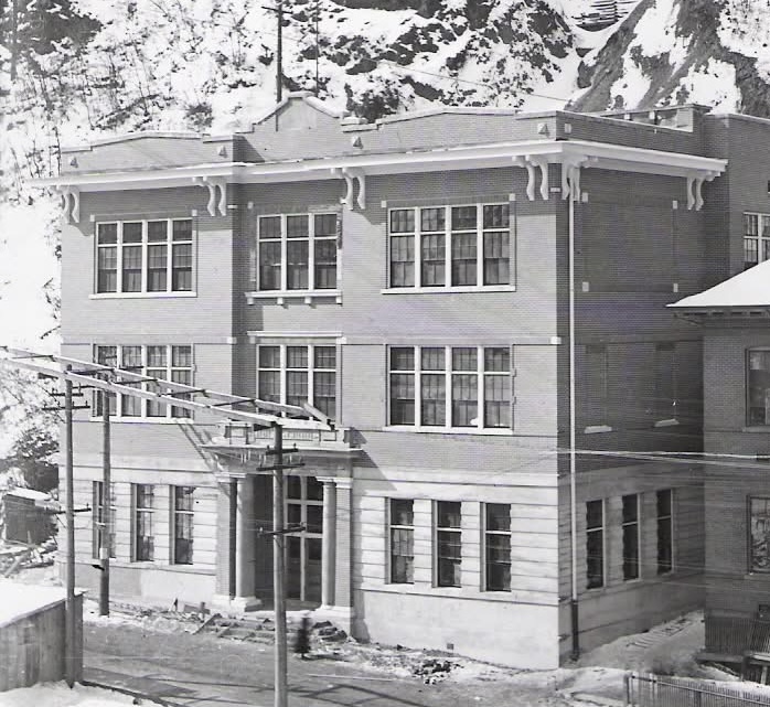 Bingham High's first building